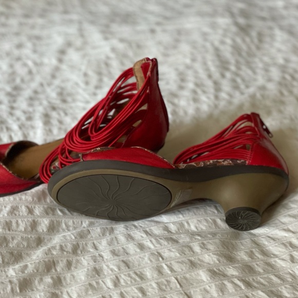 Miz Mooz Red Strappy Sandals - Picture 4 of 4